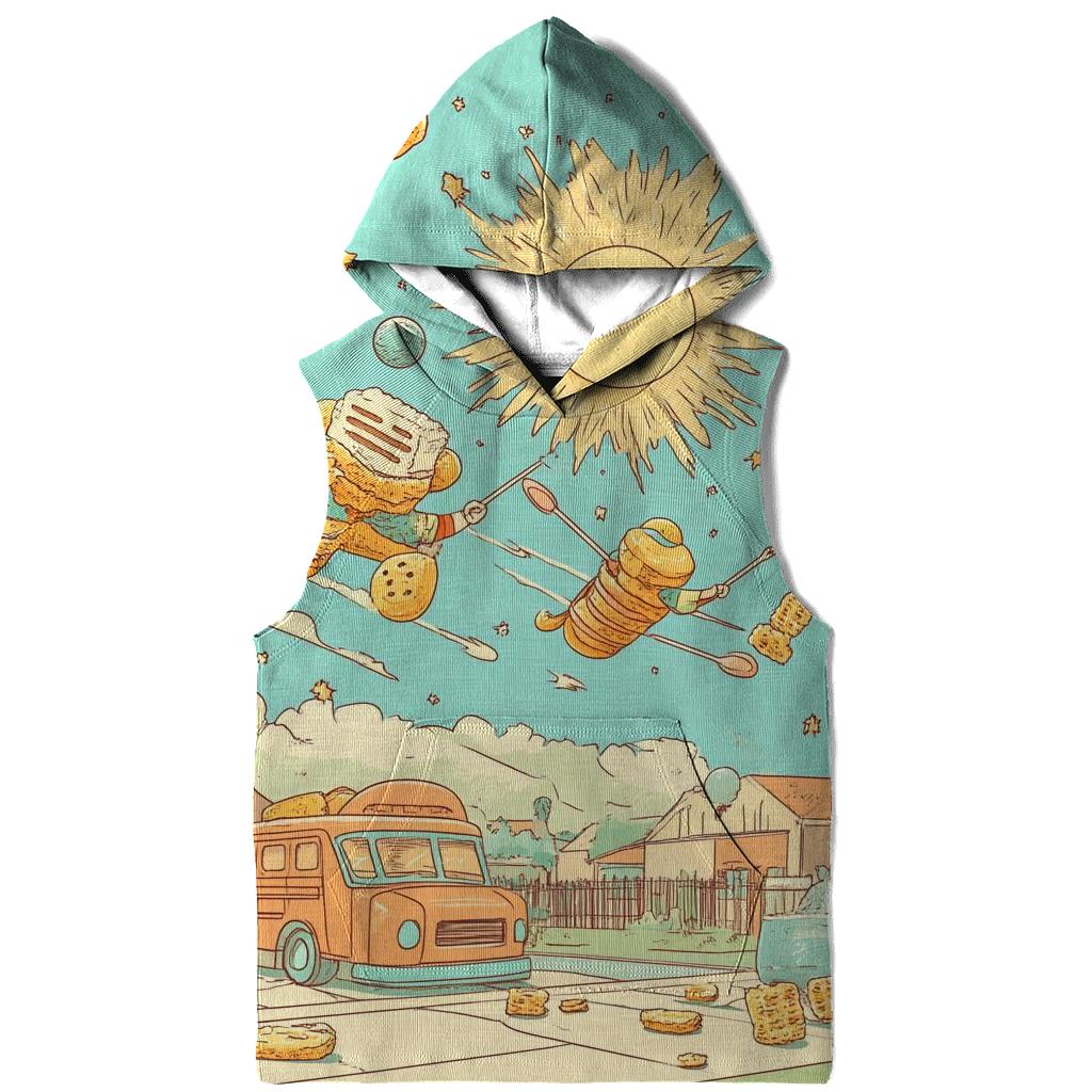 Boomerang Breakfast Heroes printed hoodies