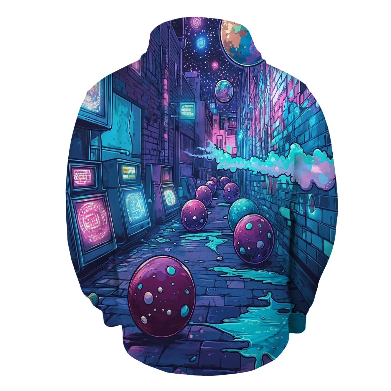 Graffiti Galactic Gumball Gang premium hoodies