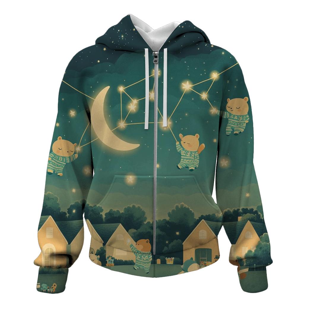 Late Night Cartoon Constellation hoodie styles