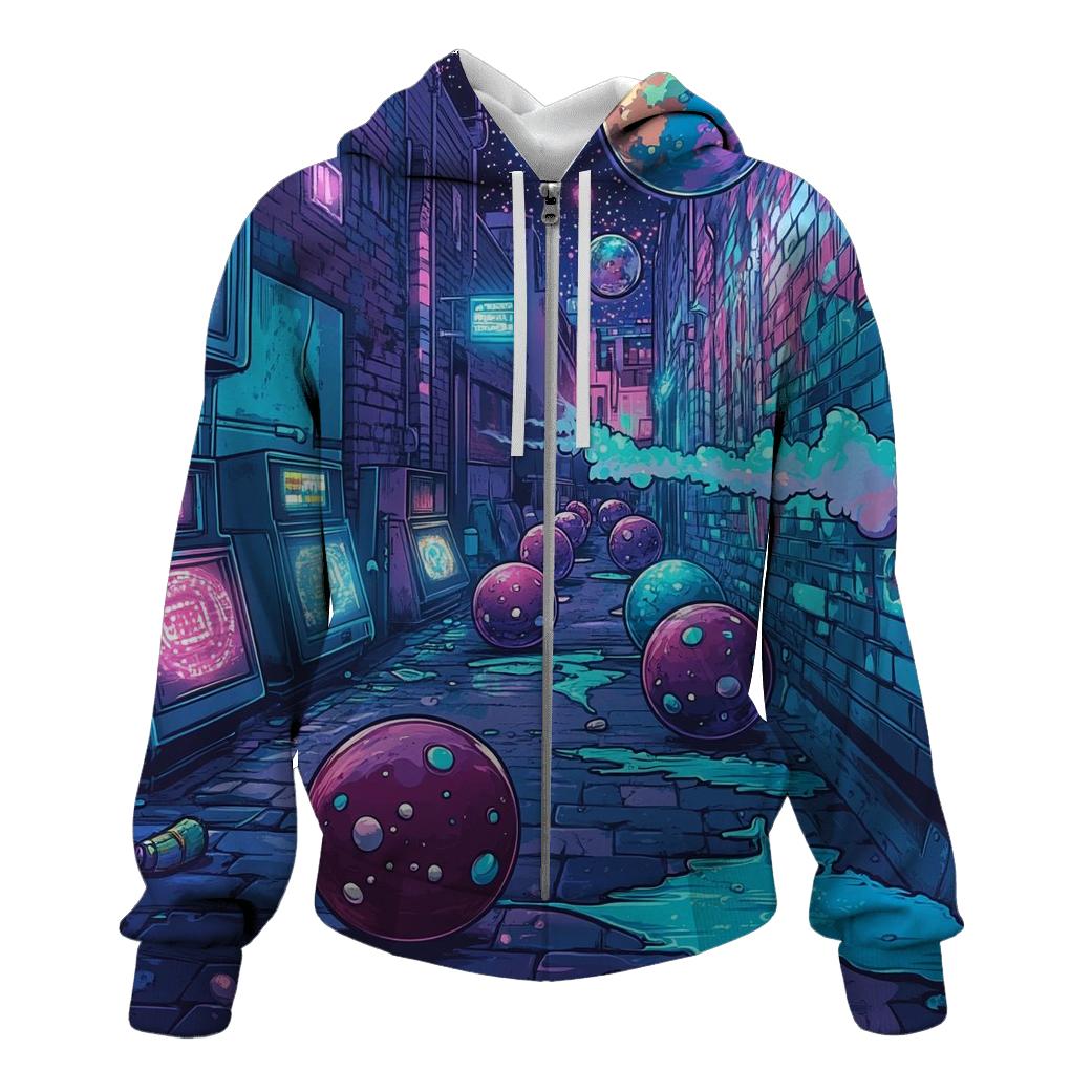 Graffiti Galactic Gumball Gang premium hoodies