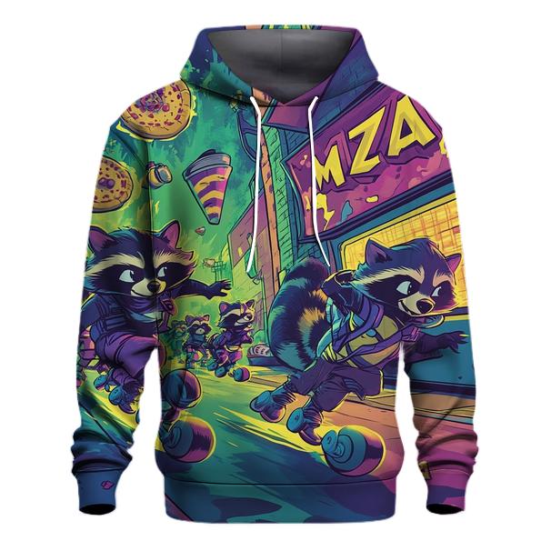 Rad Roller Raccoon Riot custom hoodies