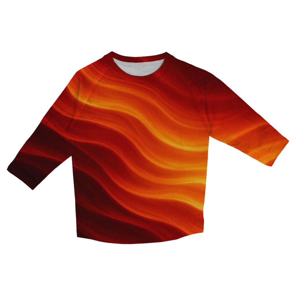 Molten Cascade trendy 3/4 sleeve tops