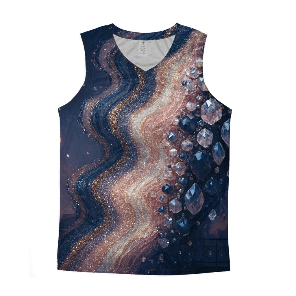 Opal Midnight Cascade graphic print tank tops