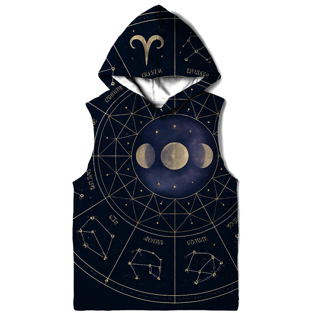 Celestial Zodiac Wheel Mandala hoodie styles
