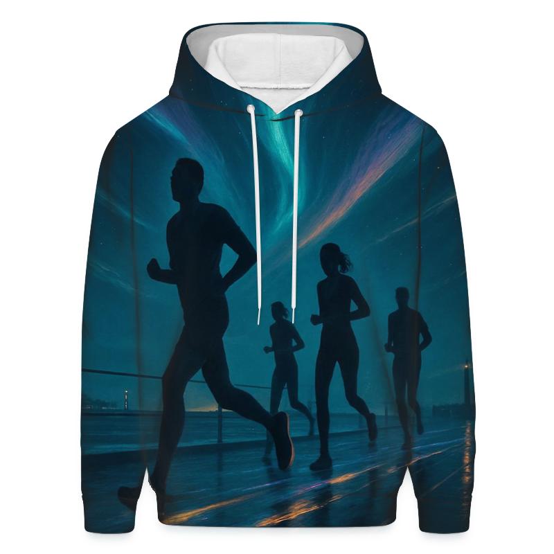 Midnight Marathon Aurora custom hoodies