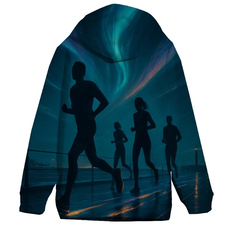 Midnight Marathon Aurora custom hoodies