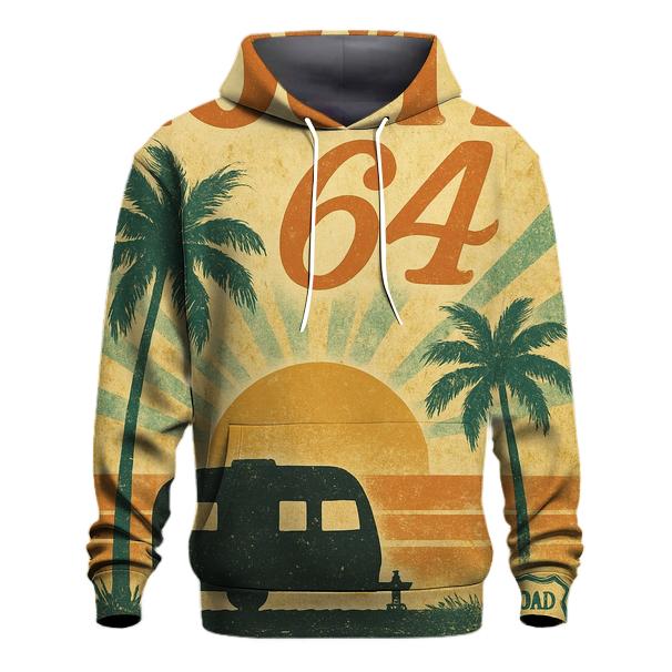 Sunset Route 64 Travel Poster embroidered hoodies