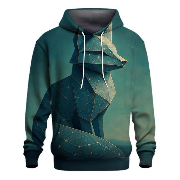 Celestial Origami Fox pullover hoodies
