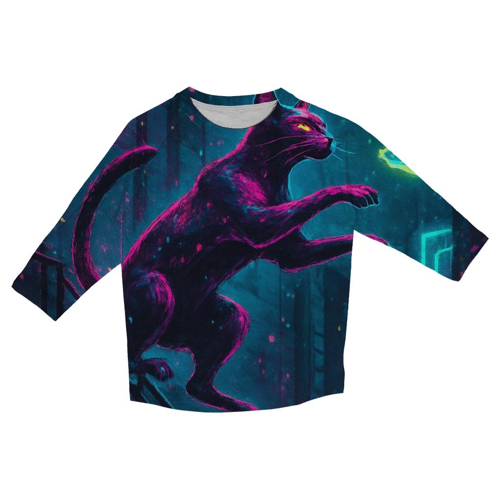 Neon Alley Night Prowler designer 3/4 sleeve blouses