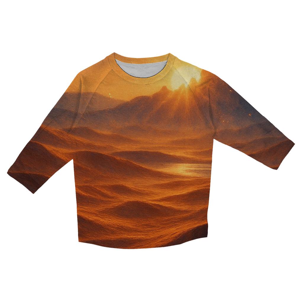 Aurora Dune Sunset trendy 3/4 sleeve tops