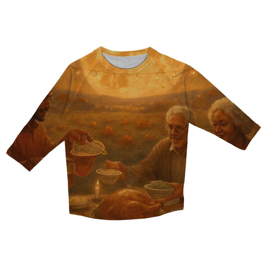 Harvest Moon Dinner stylish quarter sleeve tops