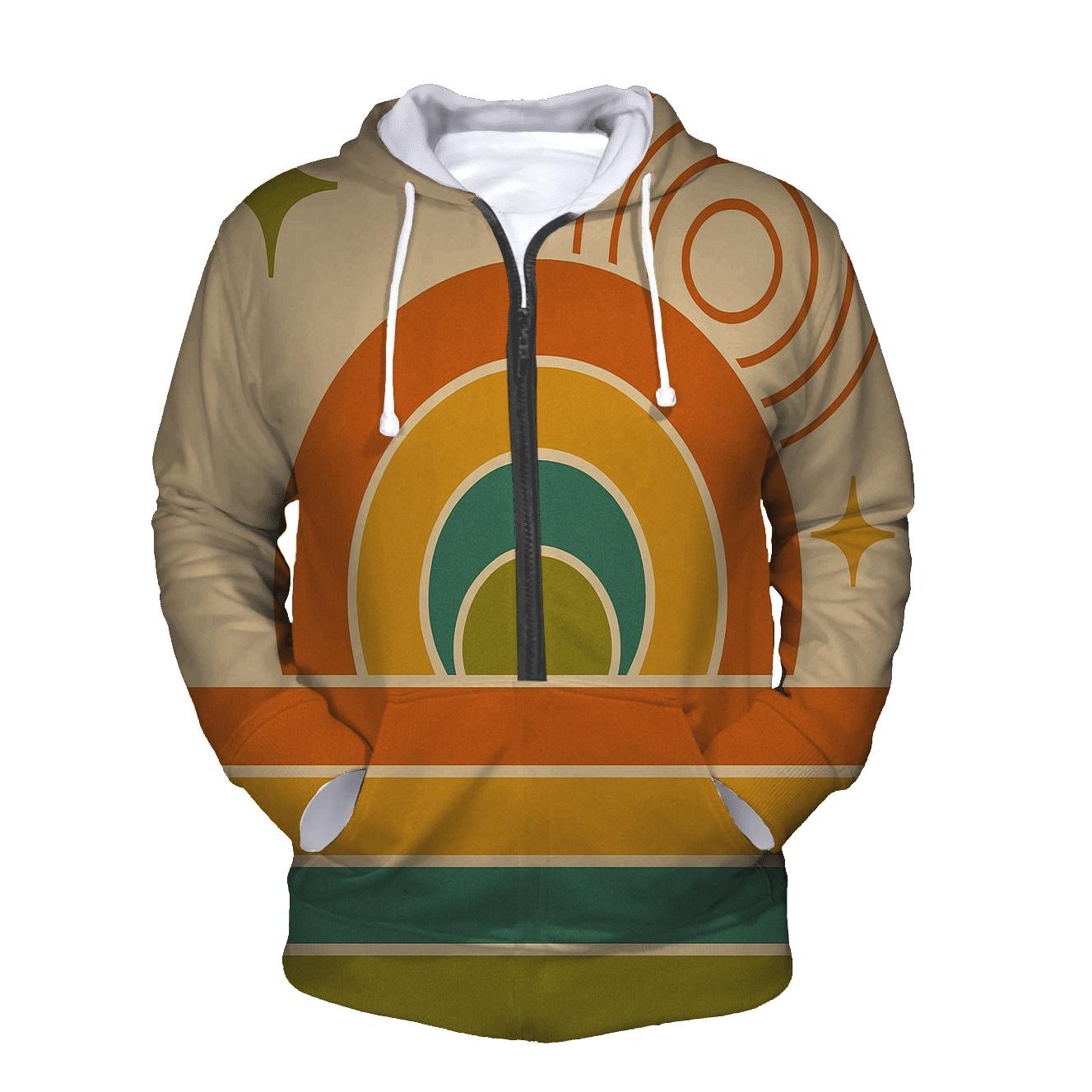 Cosmic Groove Sunset lightweight hoodies