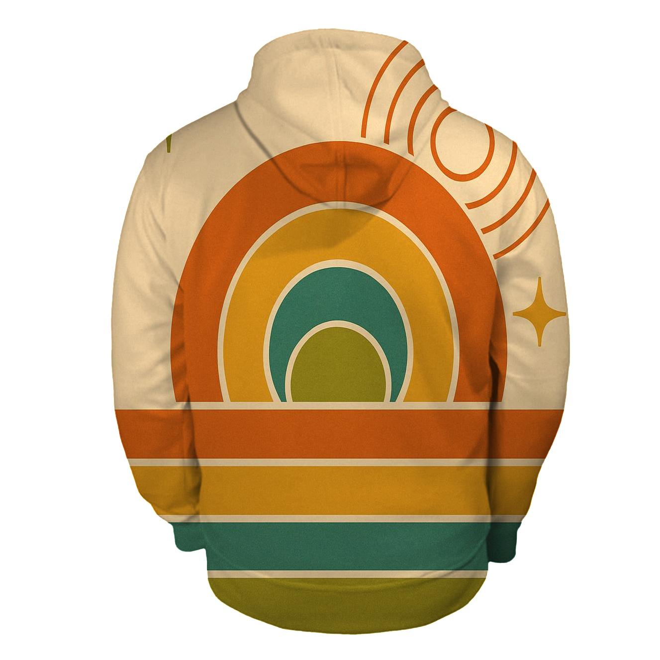 Cosmic Groove Sunset lightweight hoodies