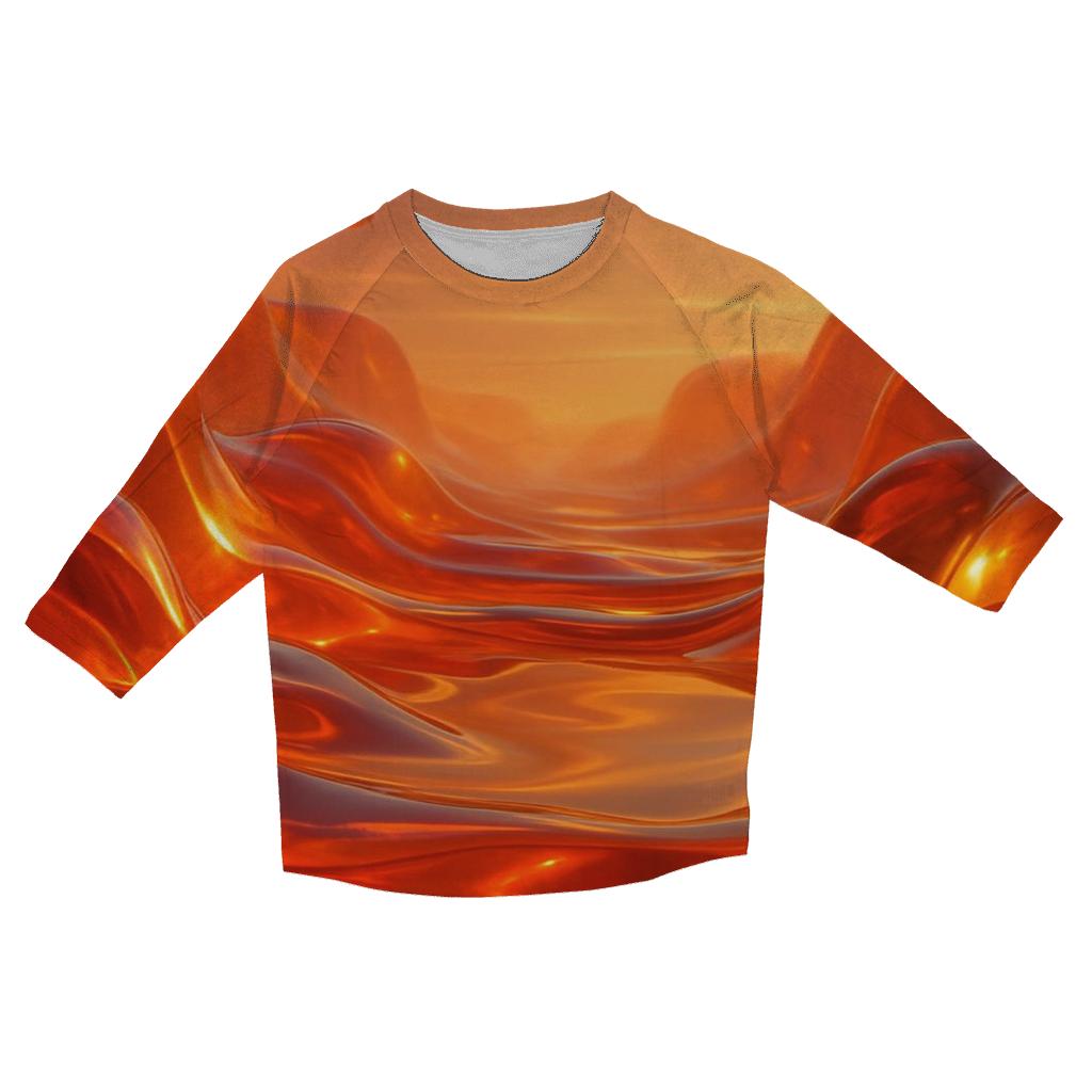 Liquid Sunset Valley personalized 3/4 sleeve tees