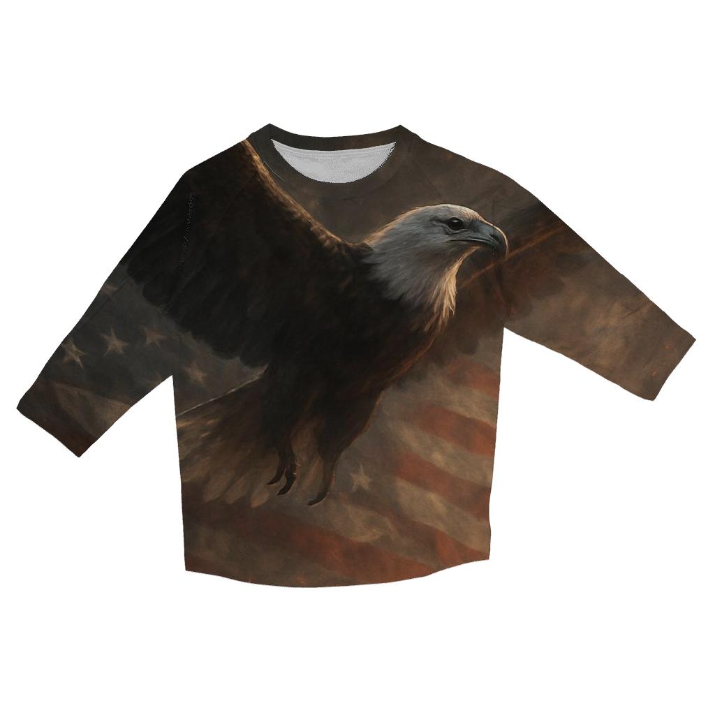 Eagle Over Watch fashion 3/4 sleeve shirts