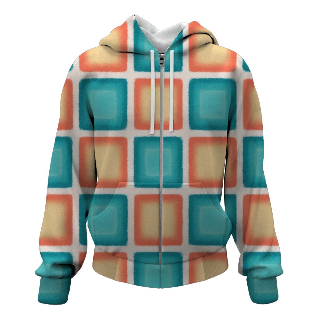 Itajime Nebula Grid graphic hoodies