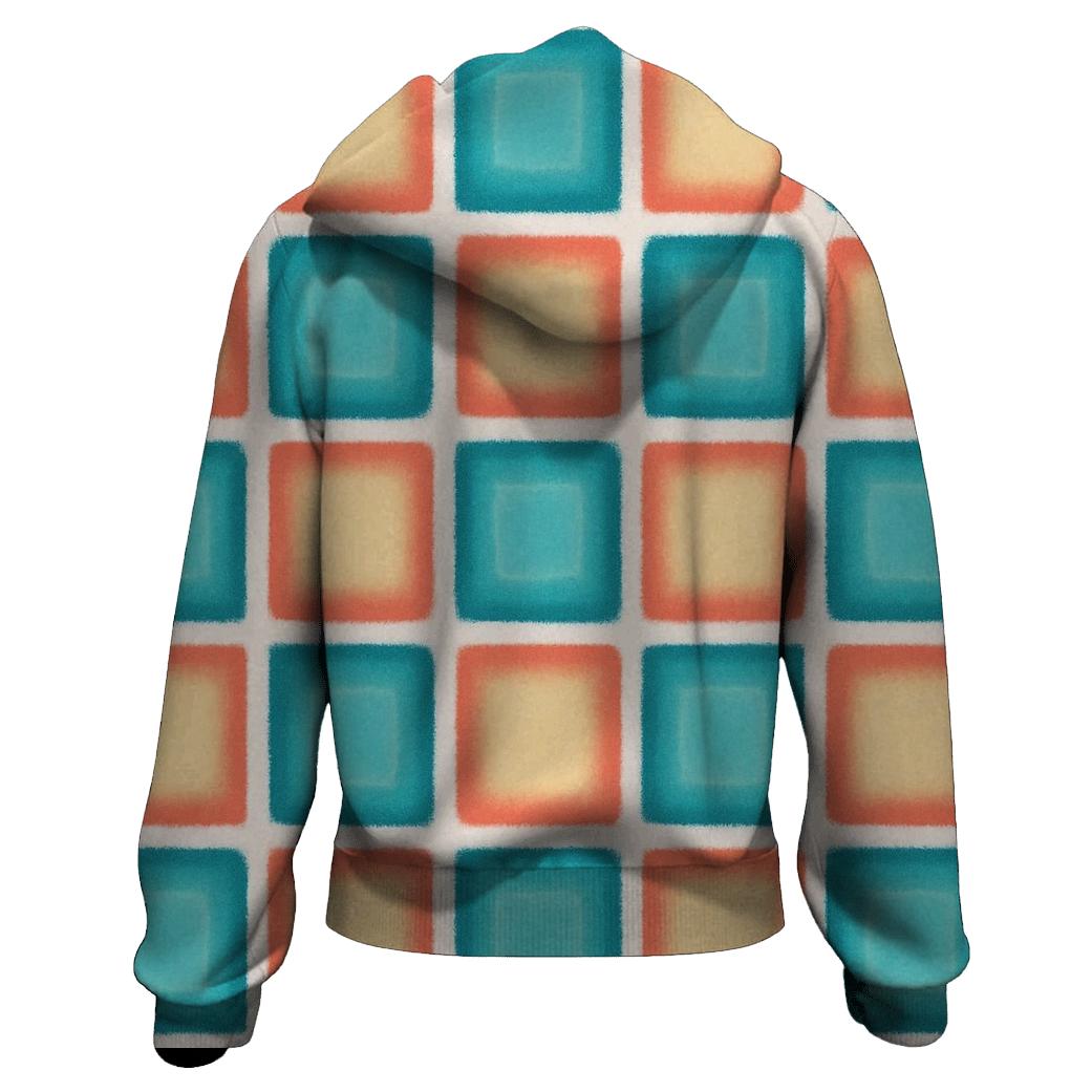 Itajime Nebula Grid graphic hoodies