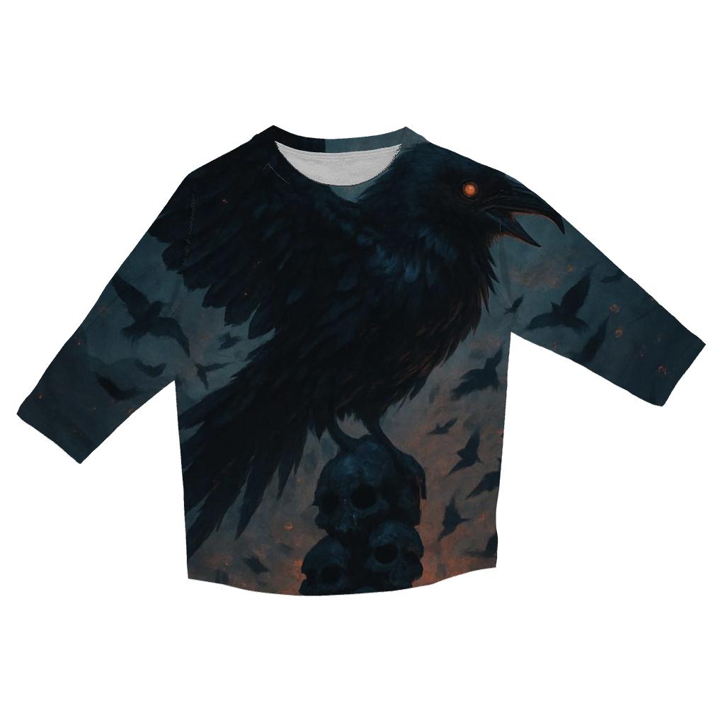 Raven Of The Black Cathedral cotton quarter sleeve shirts