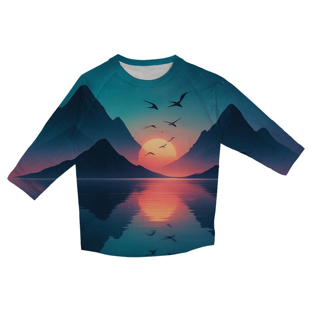 Celestial Ridge Glow stylish quarter sleeve tops