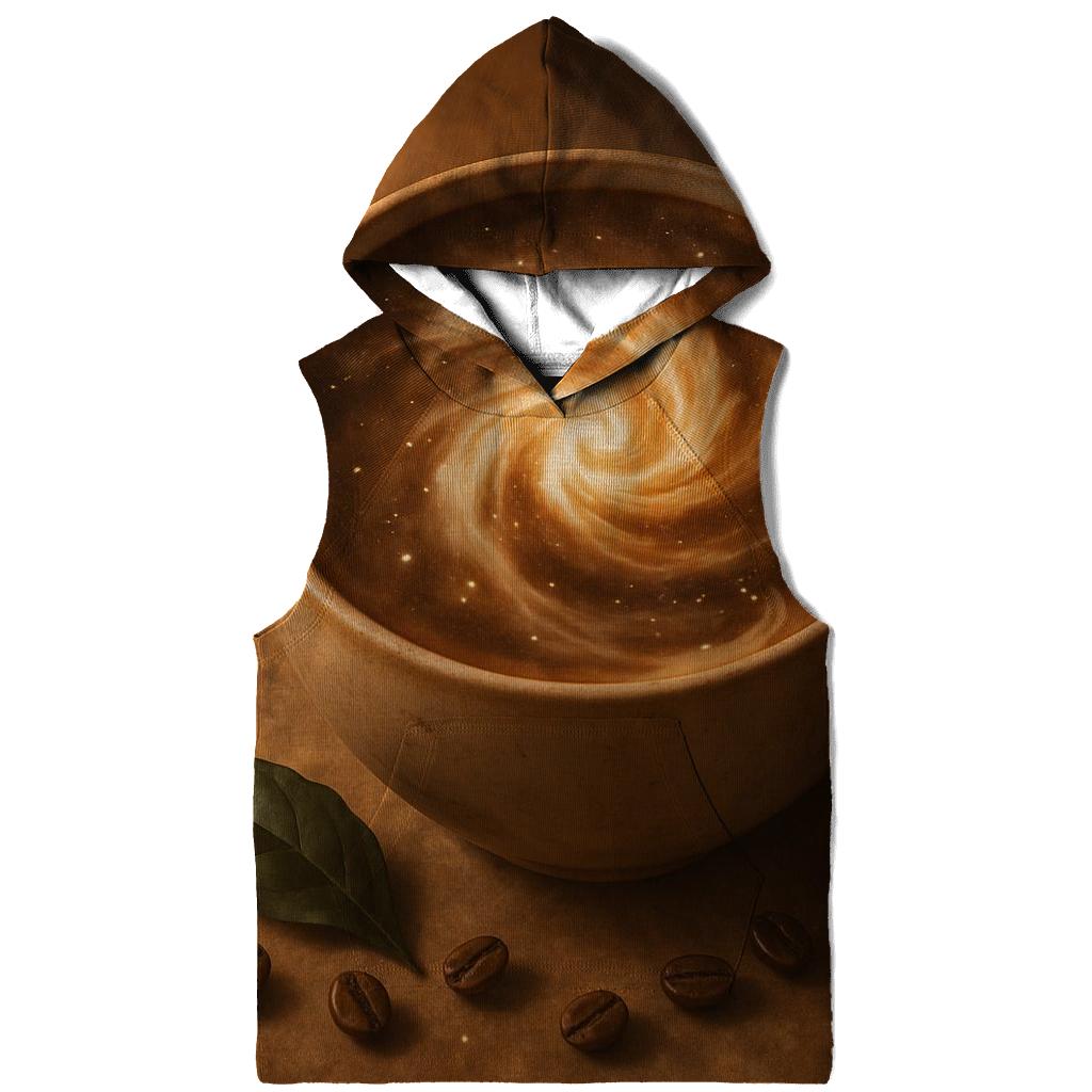 Latte Nebula Bloom zip-up hoodies