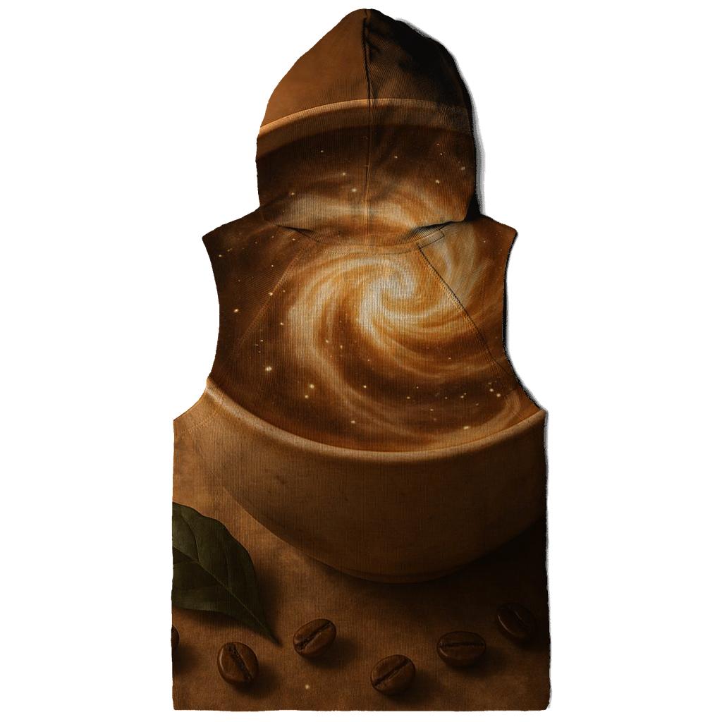 Latte Nebula Bloom zip-up hoodies