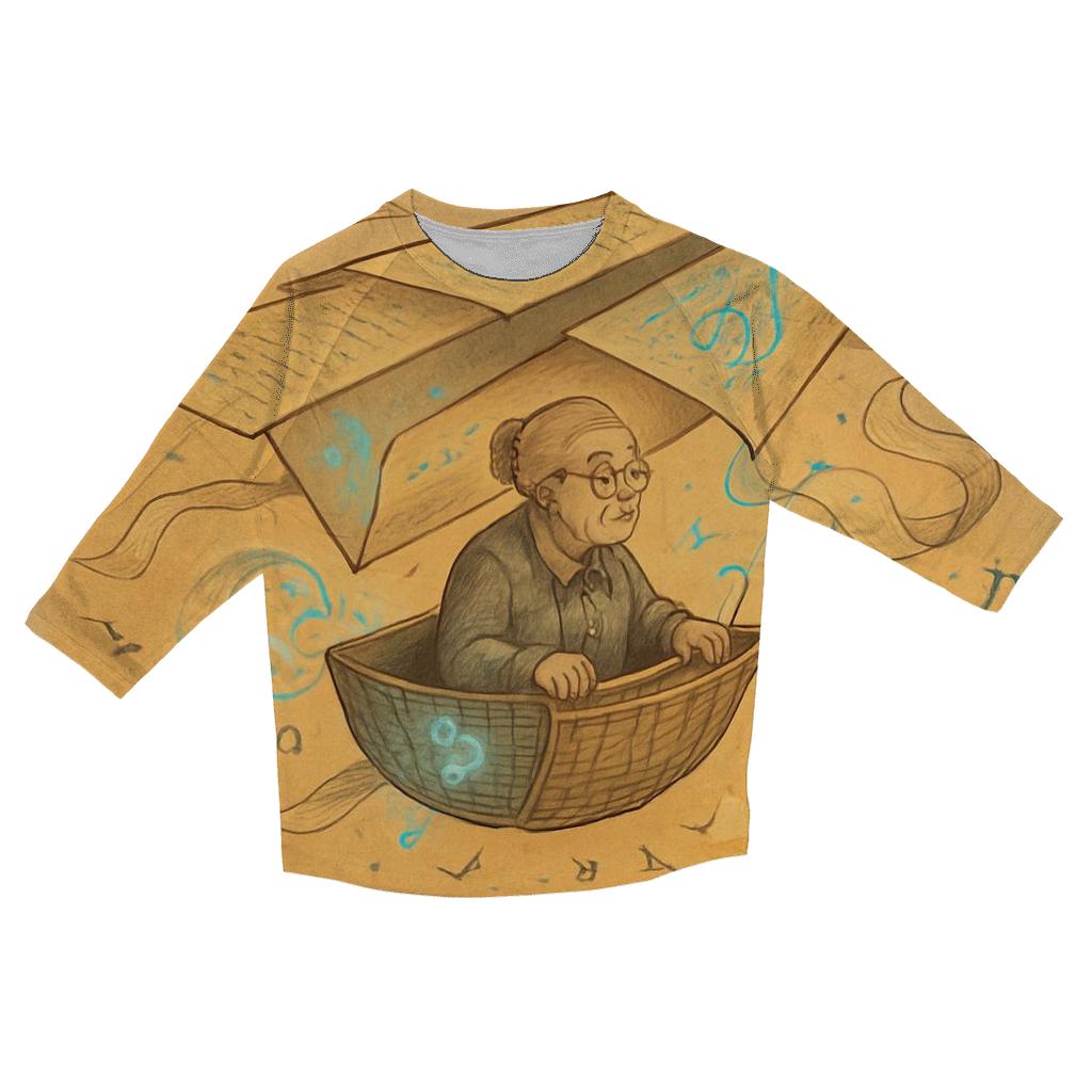 Paper Airship Librarian custom 3/4 sleeve shirts