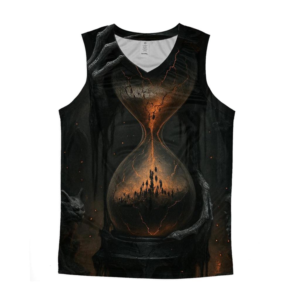 Hourglass Of Souls And Ash casual summer tank tops
