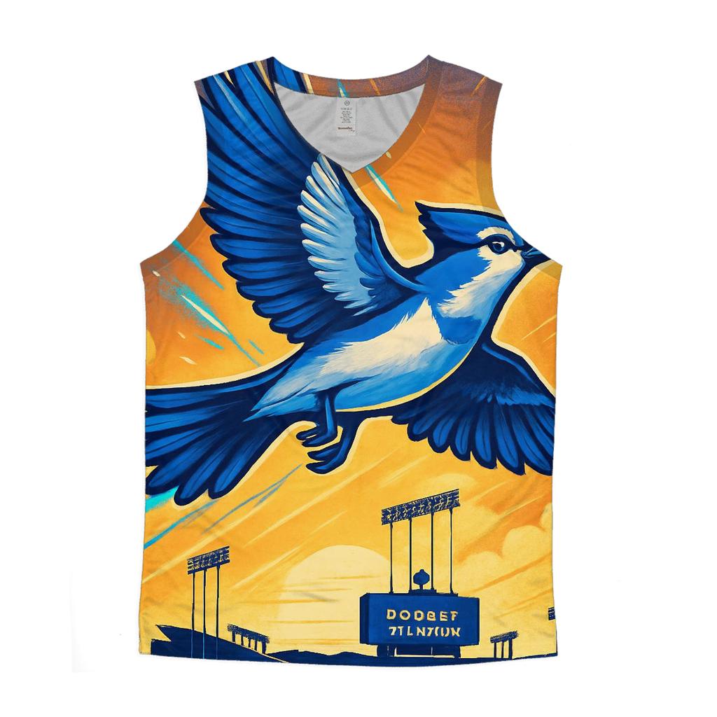 Dove Over Chavez Ravine personalized athletic tanks