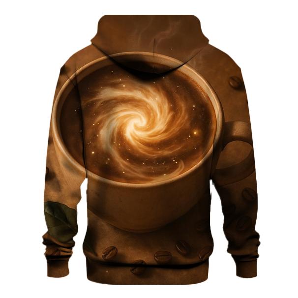 Latte Nebula Bloom zip-up hoodies