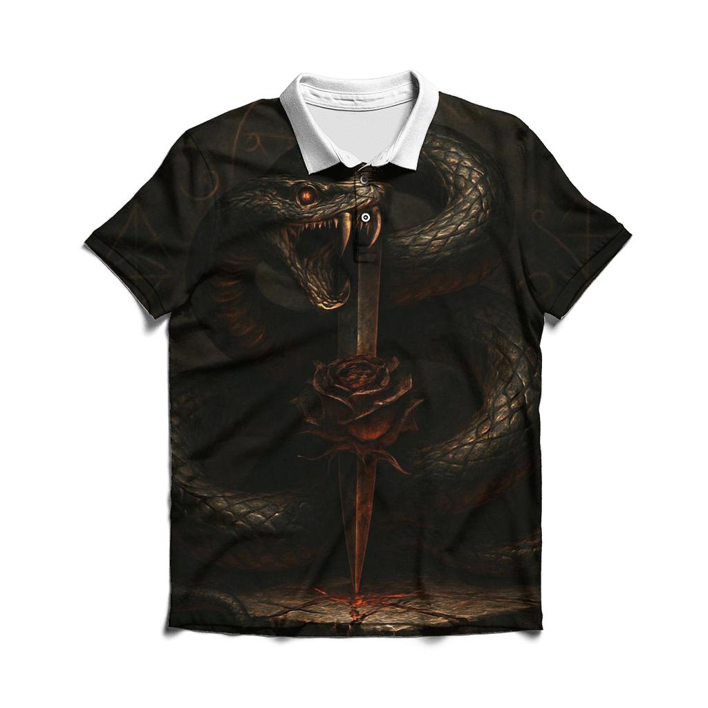 Serpent And Dagger Of The Night Coven personalized polo shirts
