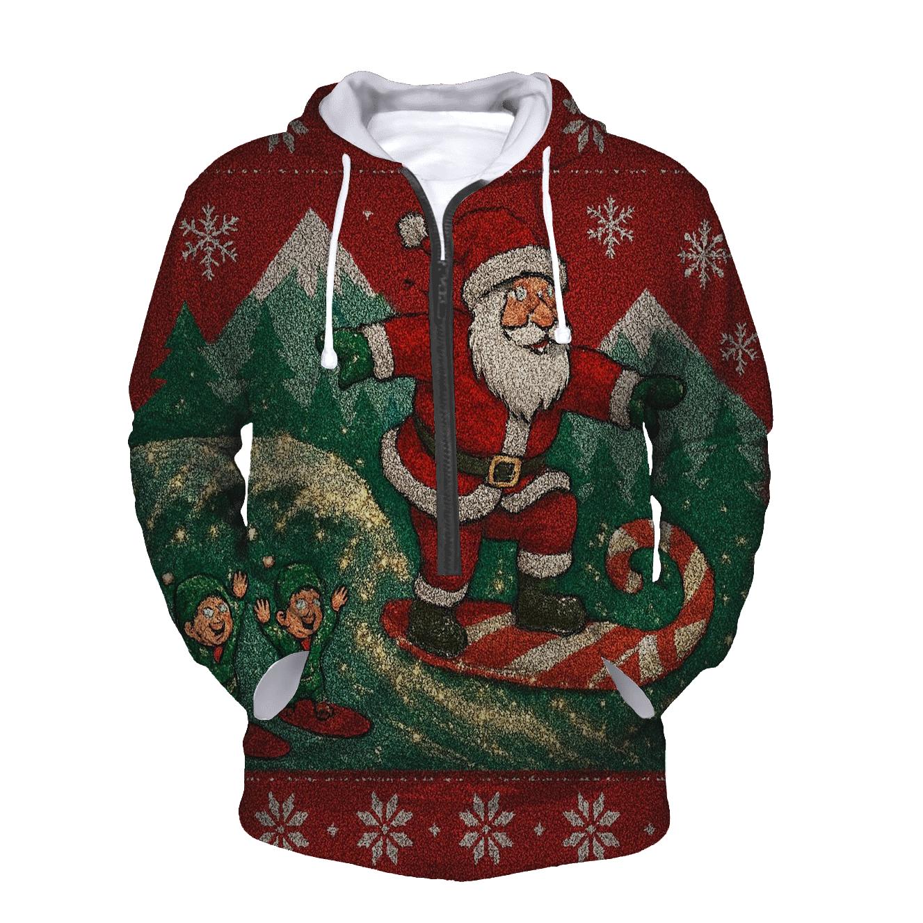 Santa Sleighboard Shuffle hoodie designs