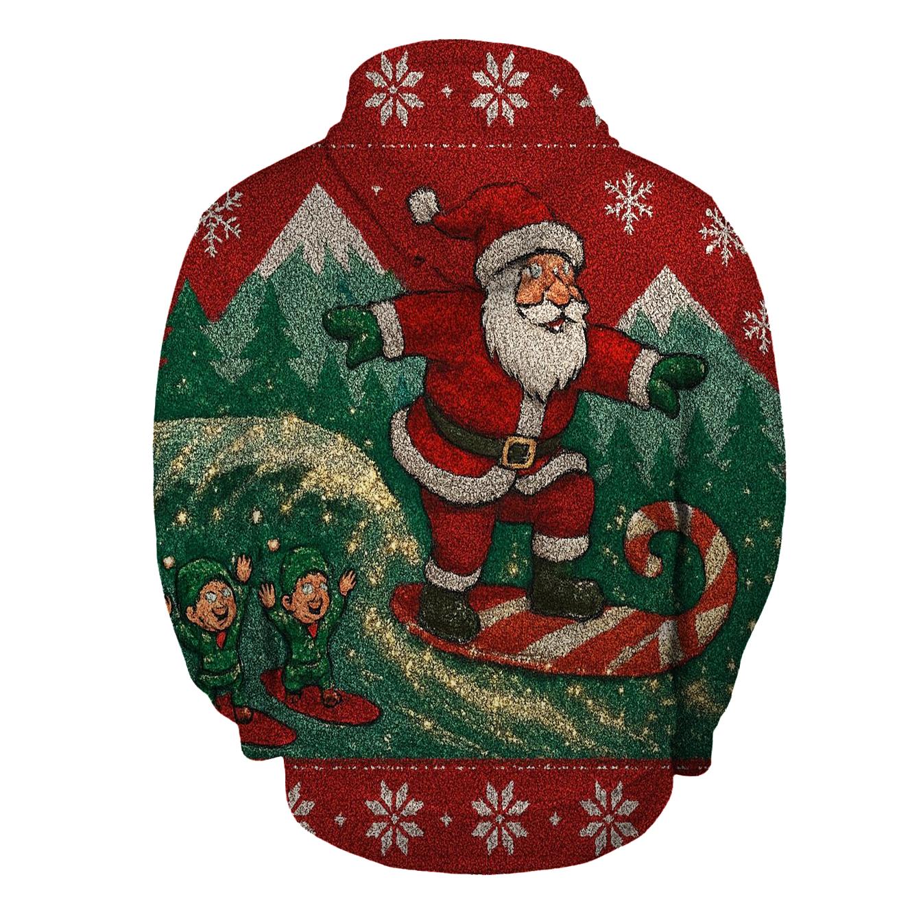 Santa Sleighboard Shuffle hoodie designs