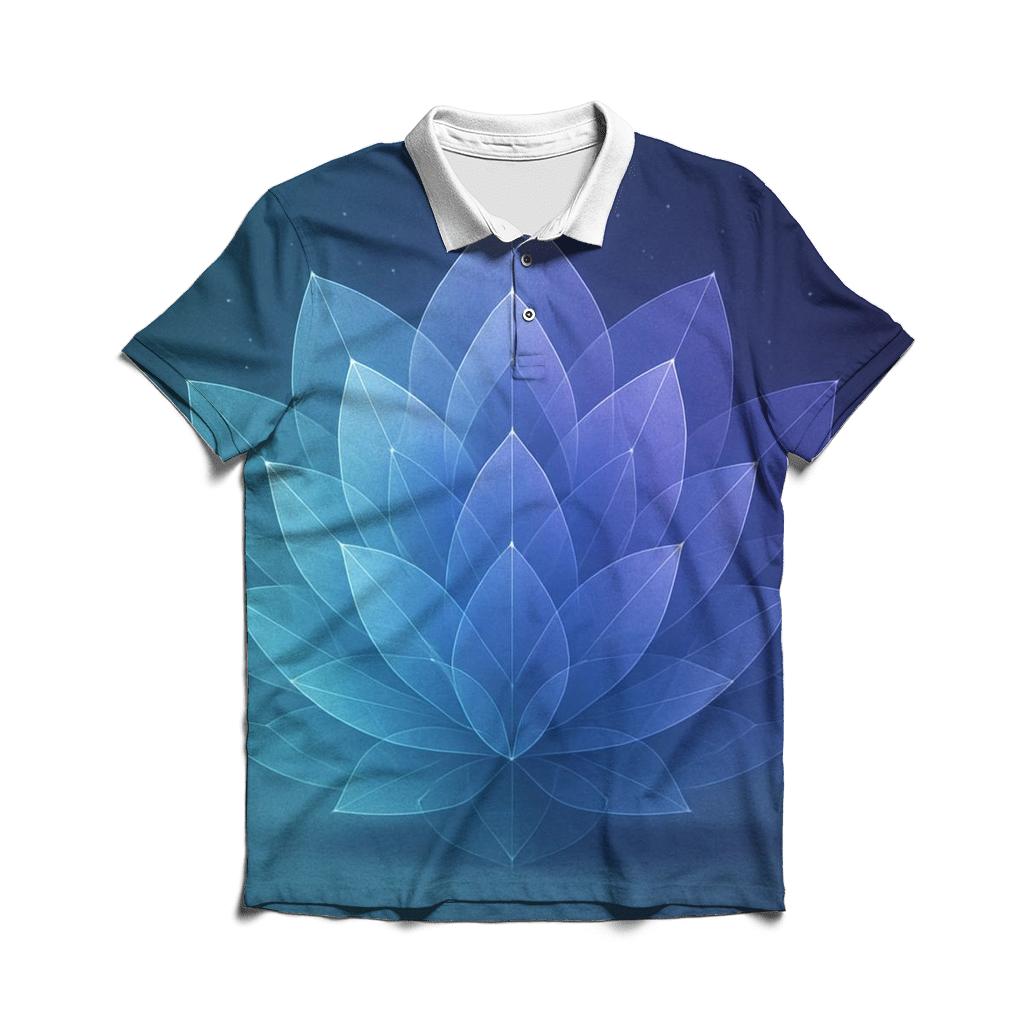 Chromatic Geometry Bloom personalized polo shirts