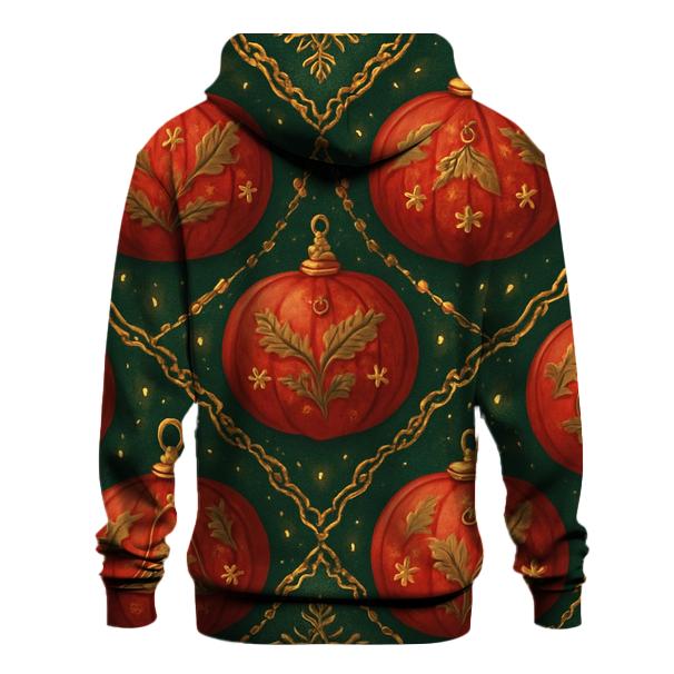 Festive Pumpkin Ornament Tessellation printed hoodies