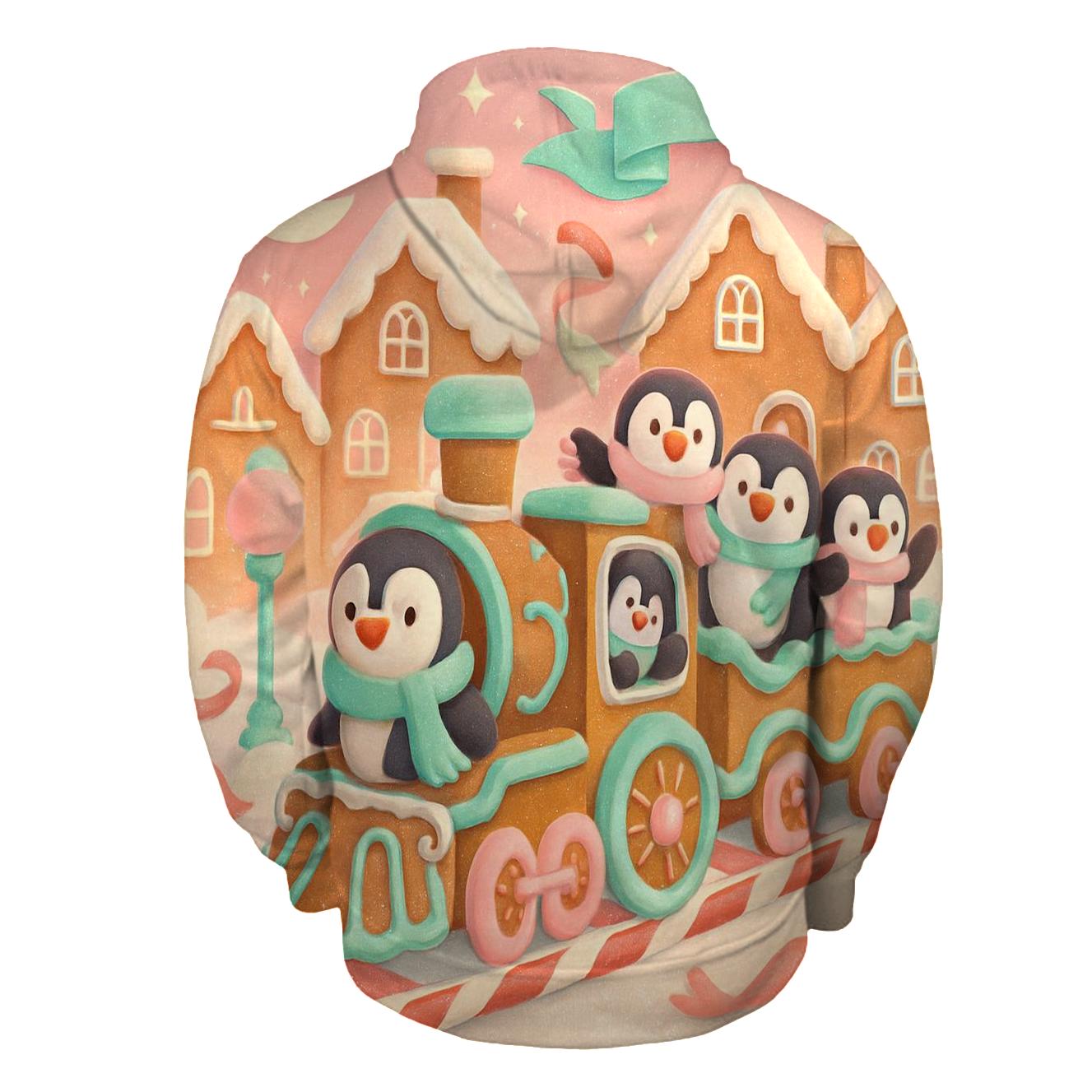 Gingerbread Train Mischief custom hoodies