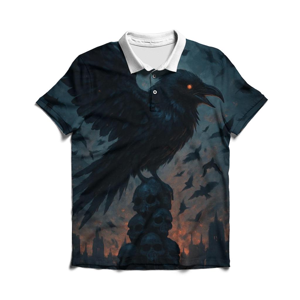 Raven Of The Black Cathedral classic pique polos