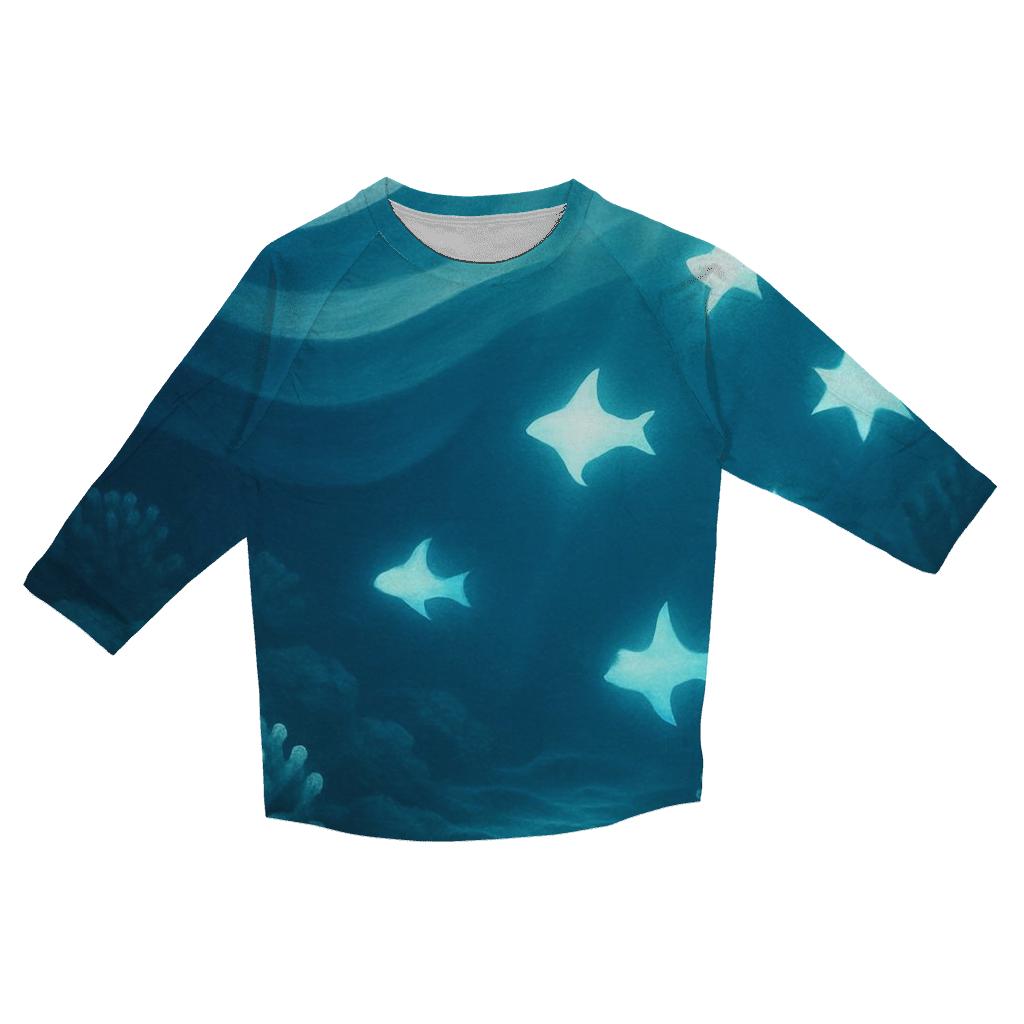 Australia Coral Flag Reef stylish quarter sleeve tops