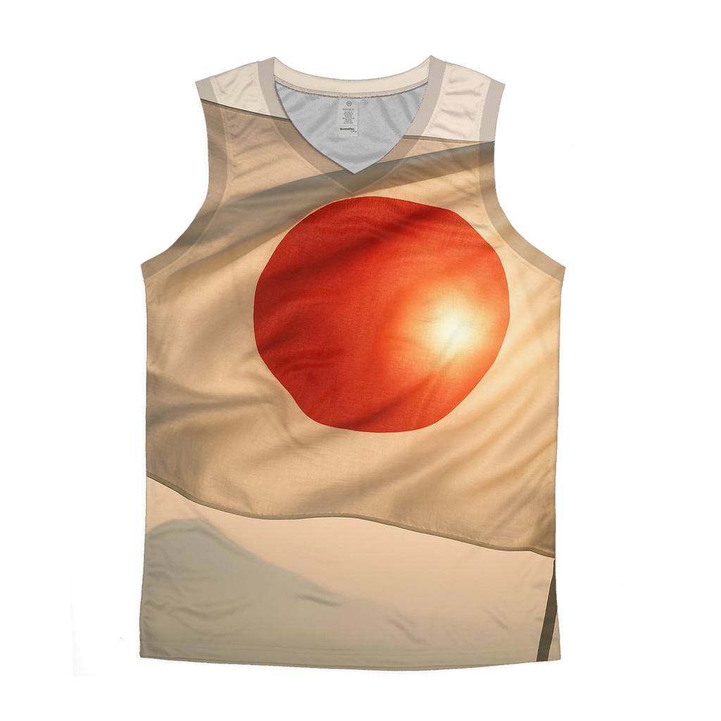 Japan Rising Fabric personalized athletic tanks