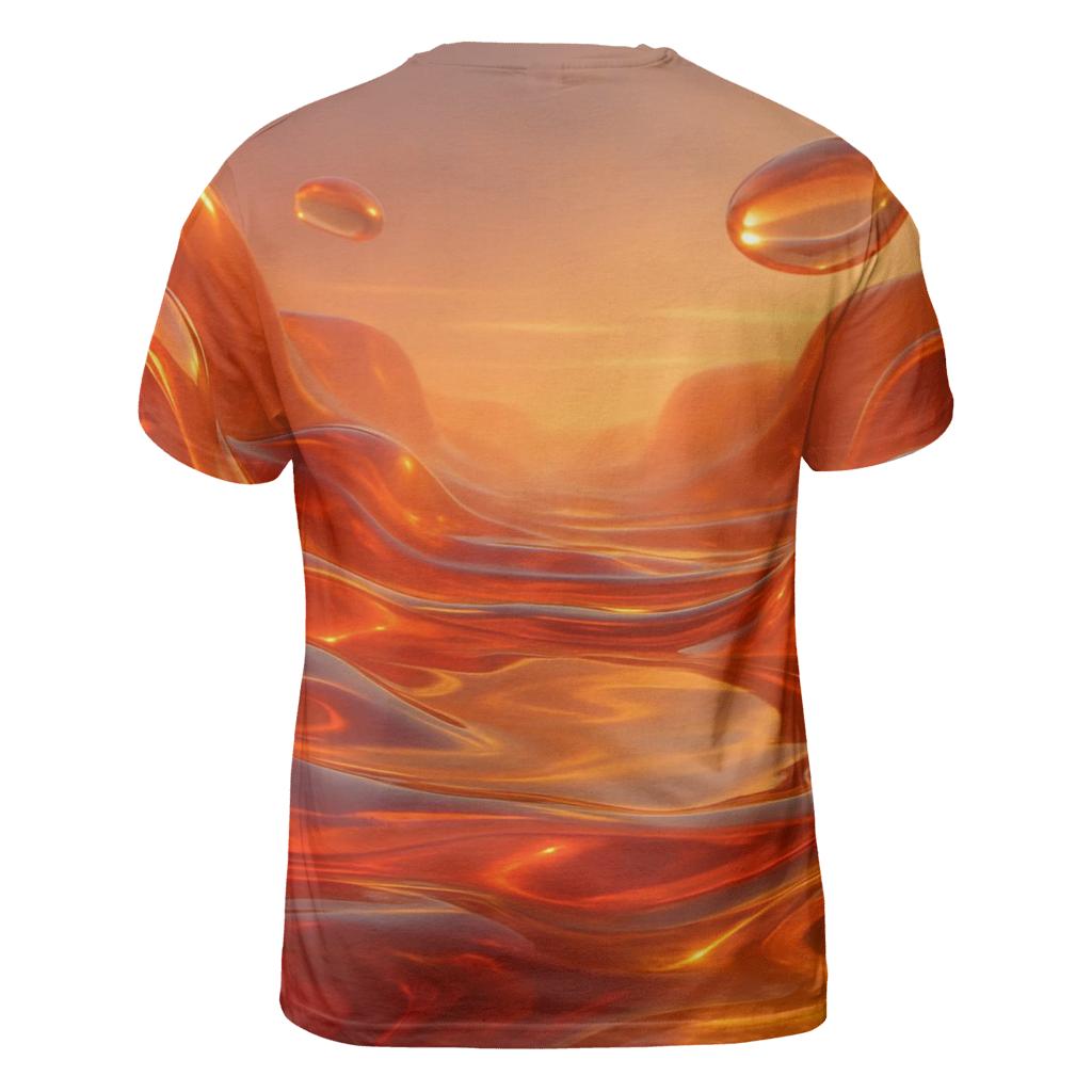 Liquid Sunset Valley artistic all-over print tops