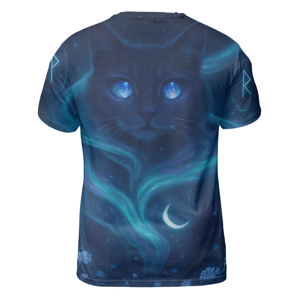 Aurora Mystic Guardian vibrant all-over design tees