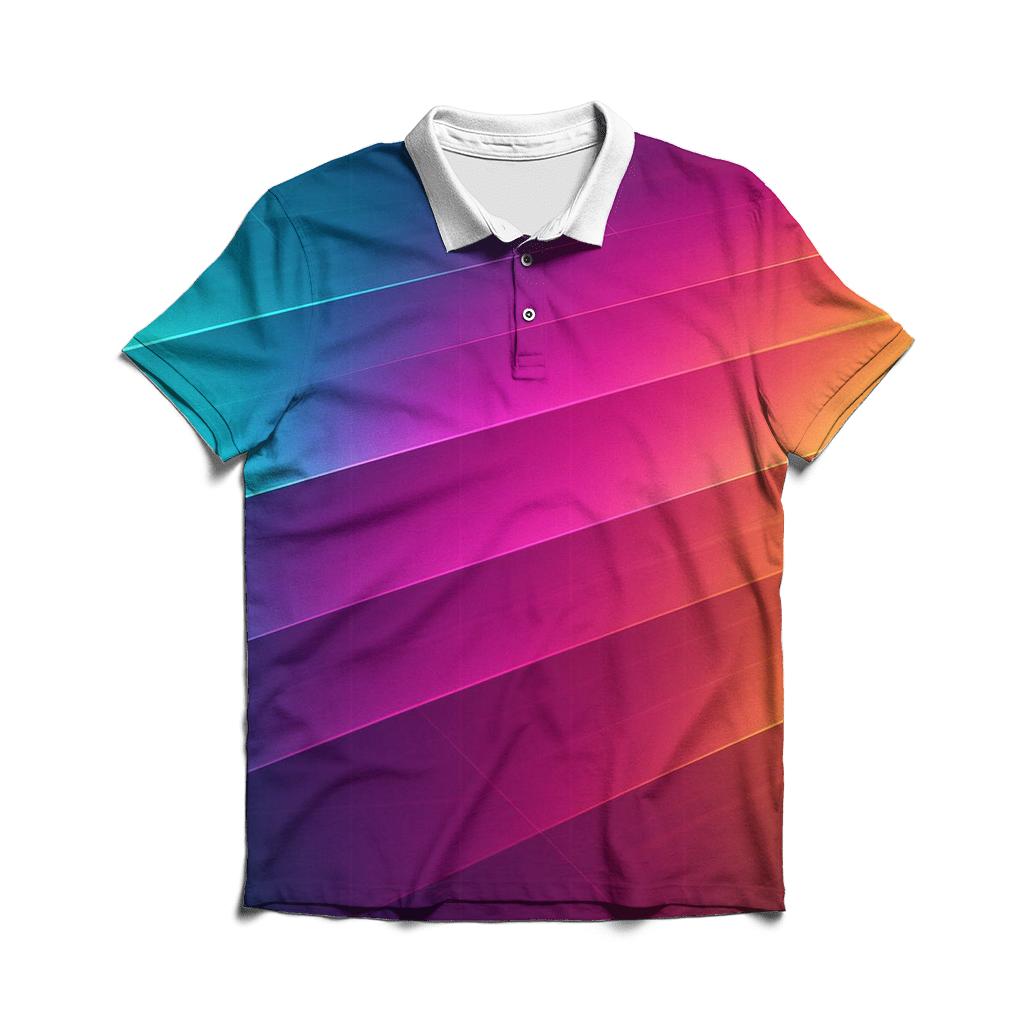 Chromatic Gridflow branded logo polo shirts