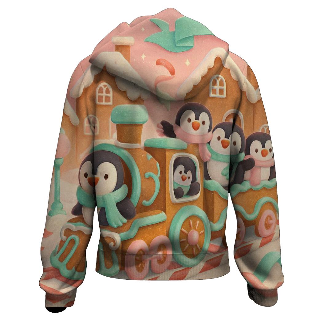 Gingerbread Train Mischief hoodie styles