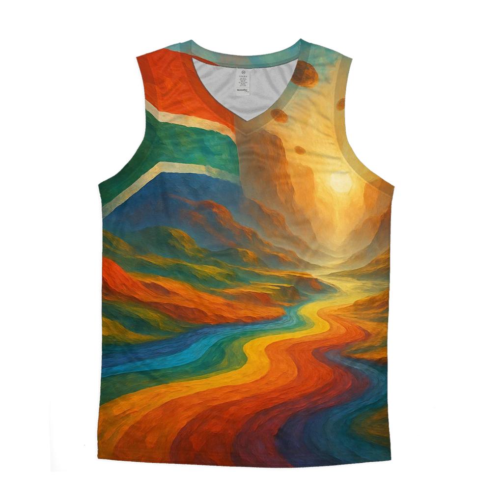 South Africa Horizon Merge personalized athletic tanks