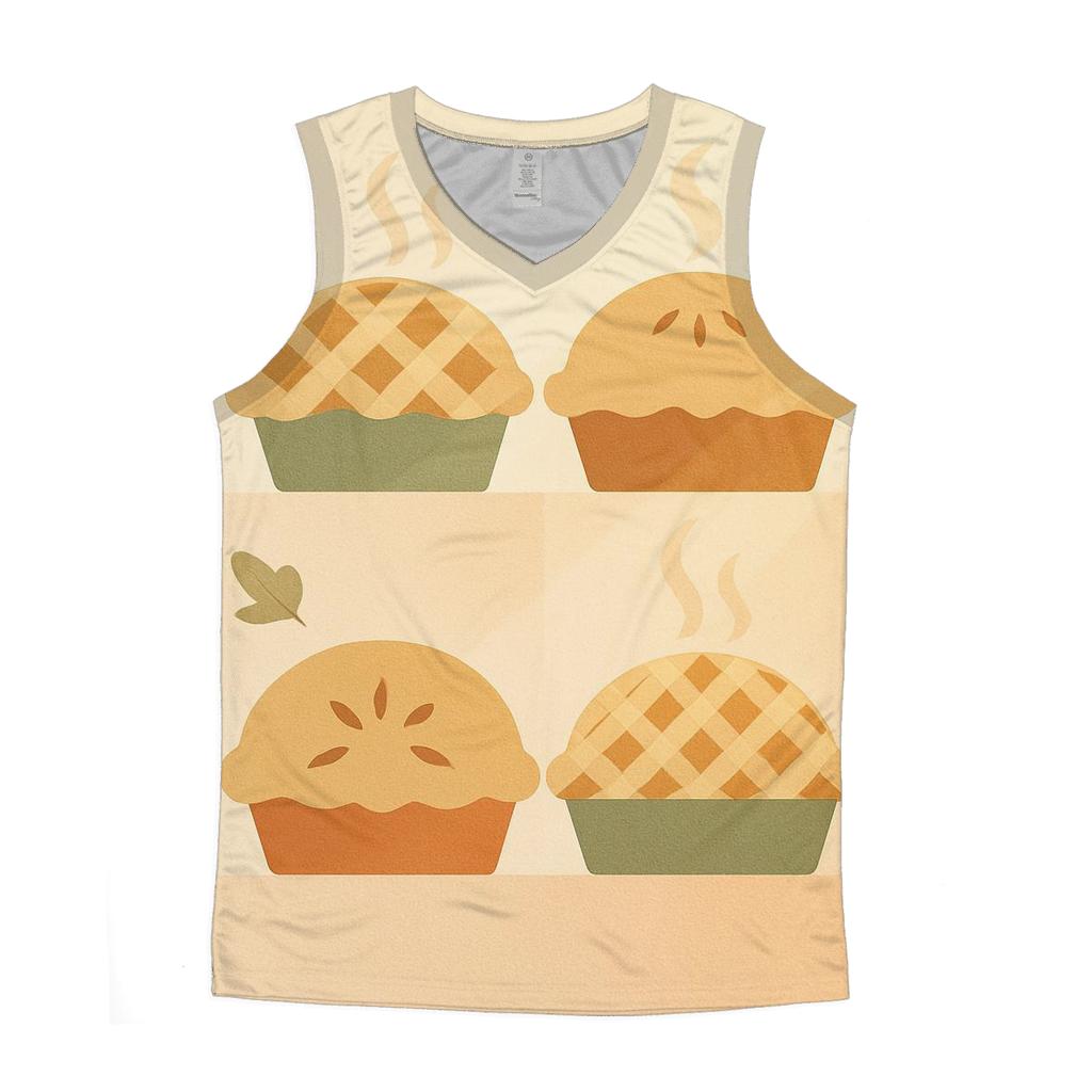 Patchwork Pie Party personalized athletic tanks