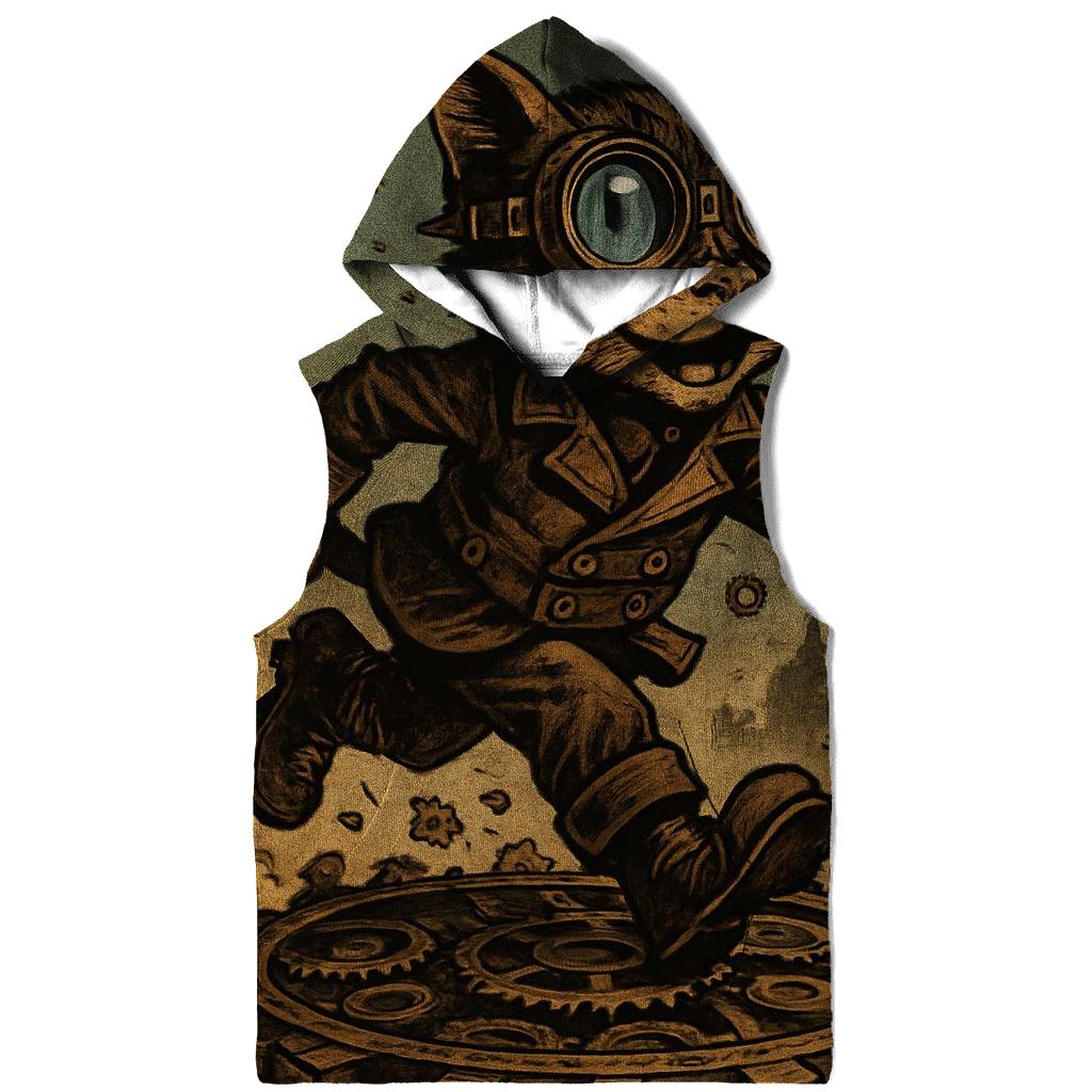 Clockwork Explorer Cat zip-up hoodies