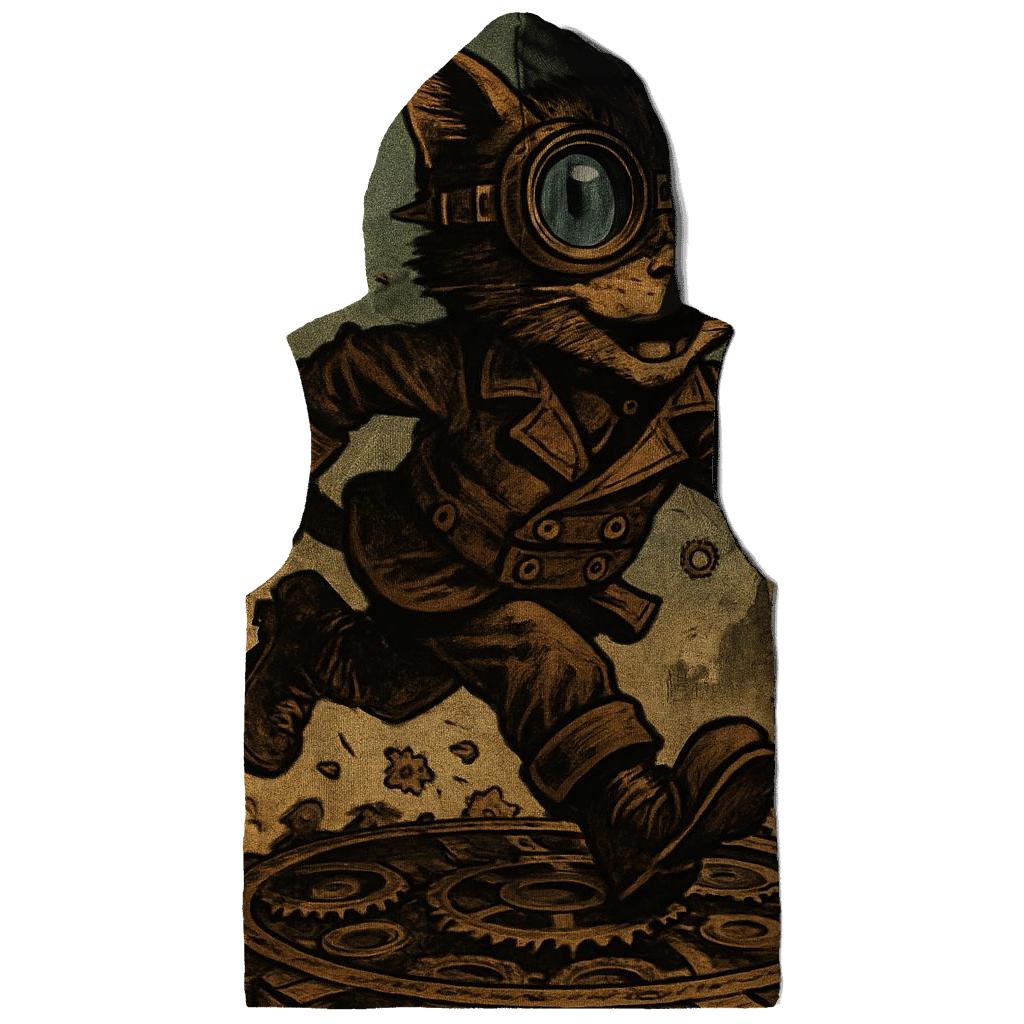 Clockwork Explorer Cat zip-up hoodies
