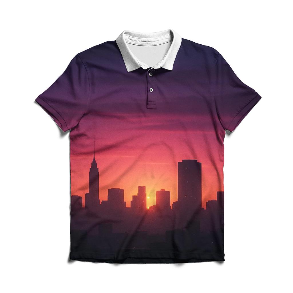 Violet Skyline Velvet designer slim fit polos