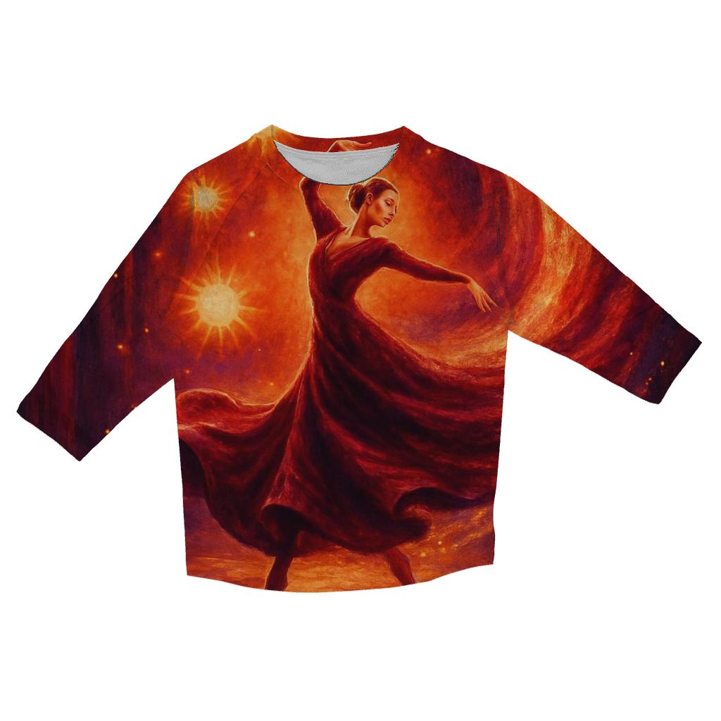 Velvet Comet Dancer designer 3/4 sleeve blouses