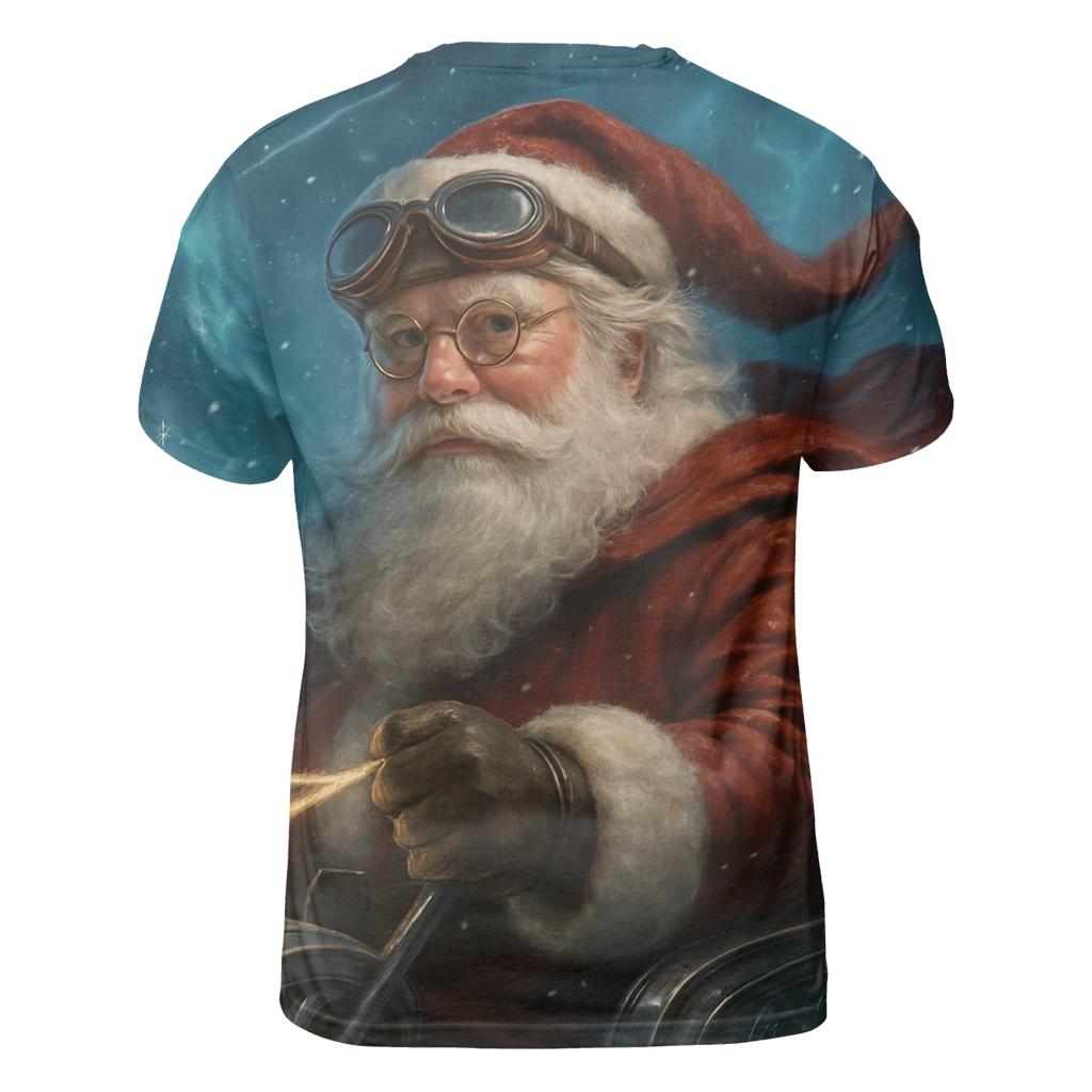 Aurora Sleigh Pilot Santa designer pattern shirts