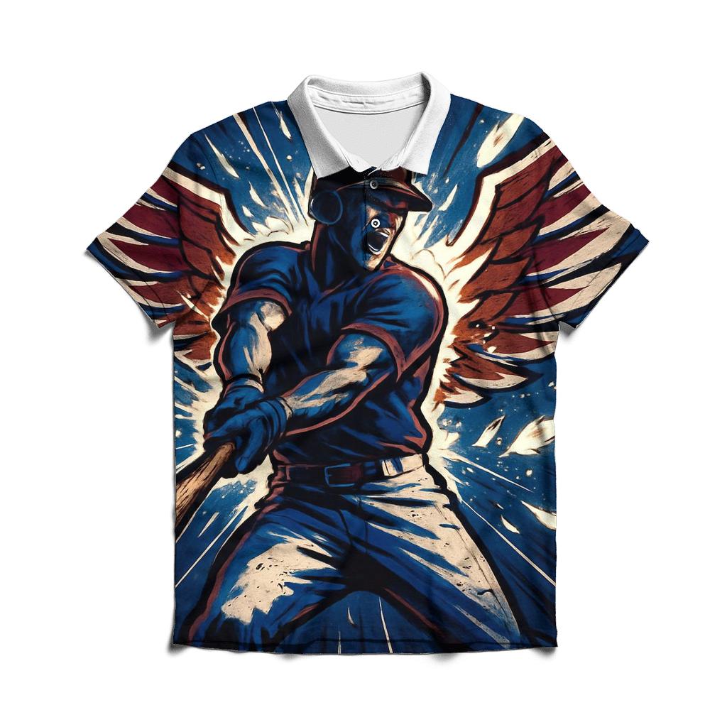 Winged Batter Blue Jays Edition premium cotton polo shirts
